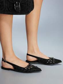 CUCCOO GRLICON Women's Fashion Versatile Pointed Toe Flats - Camel - View 4