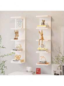 Kệ góc nhiều tầng mới, kệ treo tường, kệ đựng đồ gắn tường, kệ treo tường nhiều tầng bằng PVC dễ lắp ráp, thích hợp cho phòng ngủ, phòng tắm, nhà bếp, văn phòng, phòng khách, làm giá sách, trang trí tường, trang trí nhà cửa. - Nhiều màu - Xem 3