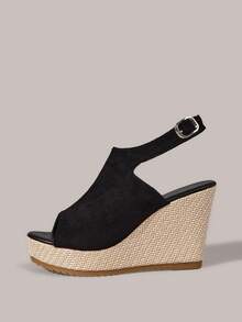 Styleloop Women Platforms & Wedge Sandals - Black - View 3