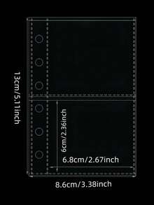 Carpeta transparente con diseño de estrellas tamaño A7 | Libro de pegatinas y álbum de fotos de hojas sueltas | Planificador de presupuesto, diario y cuaderno para oficina, escuela y amantes de la planificación | Diseño portátil de estrellas para transporte y colección - Tarjetero decorativo - Ver 6