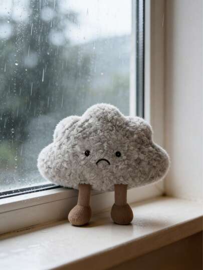 POKOJA LAND Búp bê mây nhồi bông dễ thương, gối ôm hình mây bão sống động như thật, đồ chơi mô phỏng mây đen, gối mây xoăn buồn bã, trang trí nhà cửa, ghế sofa, gối trang trí xe hơi, quà sinh nhật sáng tạo cho bạn bè và trẻ em, cũng thích hợp làm quà tặng Lễ Tạ ơn, Lễ Phục sinh, Ngày thiếu nhi, Ngày Valentine và các ngày lễ khác.