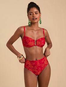 Travachic Bộ bikini in họa tiết gợi cảm mùa hè dành cho nữ - Nhiều màu - Xem 4