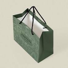 4pcDark Green Paper Gift Bags With Handle, Premium Reusable Shopping Bags For Jewelry Cosmetic Clothing Gift Packaging - Multicolor - View 10
