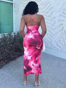 Alexandranx Đầm ôm sát không tay in họa tiết hoa, trang phục thường ngày mùa hè cho nữ, phong cách bohemian phù hợp cho những buổi đi chơi, tiệc tùng sang trọng. - Nhiều màu - Xem 2