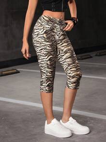 Jeanoix 女士休闲日常穿着七分牛仔裤，带口袋 - 彩色 - 查看 5