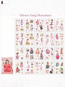 Beautiful Women And Prosperous Life: Washi Paper Stickers For Journals And Announcements - suit - View 7