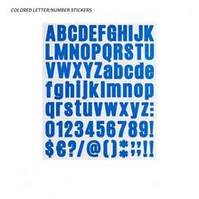 1 Set Of 12pcs Color Palette Letter And Number Stickers, Creative Screen Protector, Phone Case Back Card Stickers, Journal Stickers, And Card Stickers. - suit - View 7