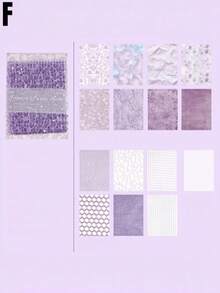 1 件轻质网状拼贴画套装，混合材质无粘性日记纸。 - 套裝 - 查看 11