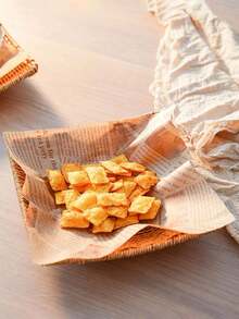 50/100 piezas Papel de envoltura para sándwiches resistente al aceite con patrones aleatorios, multiusos para panadería, cocina, picnic - Marrón - Ver 3