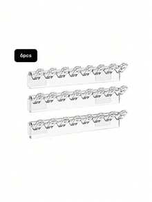 3-9 Piece Set Of 8-Hole Wall Mounted Jewelry Storage Rack With Necklace, Bracelet, And Earring Hooks - Anti Entanglement Display Rack, Jewelry Tower - Multicolor - View 8