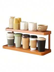 Desktop Storage Rack, Cup Holder Organizer, Tabletop Desk Mug Rack For Water Cups, Coffee Mugs, Tea Sets - Multicolor - View 4