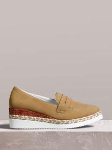 Styleloop Botas casuales hasta la pantorrilla para mujer de talla grande - Caqui - Ver 3