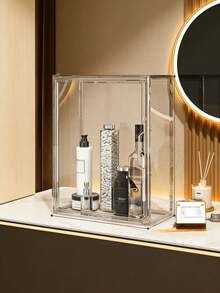 1个多用途透明收纳盒 - 防尘展示盒，适用于模型、工具和书籍 | 透明整理盒、产品展示架、包包及配件收纳、玩具收纳、鞋子收纳、化妆品收纳 - 彩色 - 查看 4