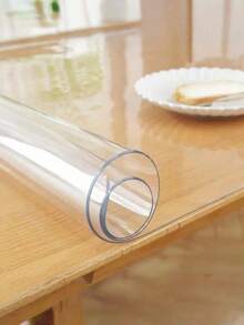 高级奢华 100% PVC 透明桌布，1.0mm 厚 - 耐刮擦、耐热、易于清洁，适用于家庭、酒店、餐厅和咖啡馆的桌子，简约时尚的桌布，保护您的家具。 - 白色 - 查看 9
