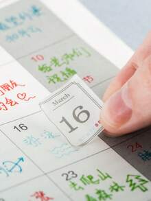 365-Day Daily Stickers, Journal And Notebook Background Decoration Stickers, Self-Adhesive Calendar - suit - View 5