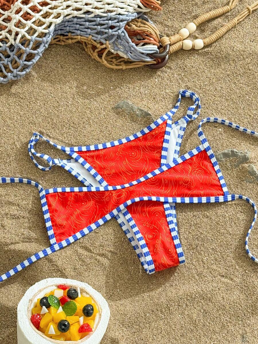 Swim Vcay Bộ bikini 2 mảnh gợi cảm dành cho nữ, mẫu mới Xuân/Hè 2026, thích hợp cho kỳ nghỉ biển hoặc những dịp thư giãn. - Nhiều màu - Xem 1