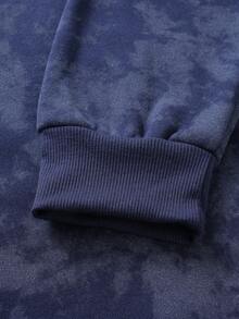 Manfinity Joysei Hanorac unisex albastru vintage, hanorac cu glugă uzat - Albastru - Vizualizare 3