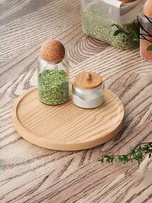 1 PC Lazy Susan Organizer, Bamboo Rotating Tray Cabinet Pantry Table Organization, Lazy Susan Spice Rack Turntable Organizer For Pantry, Dining Table, Kitchen, Countertop - Multicolor - View 7