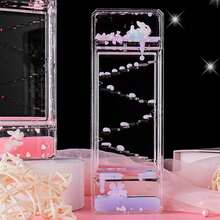 1个创意樱花滑梯，透明定时青少年减压装饰品，流沙瓶礼品玩具（颜色随机） - 多色 - 查看 6