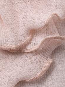 DAZY 女士蕾丝边蝴蝶结薄款T恤 - 粉色 - 查看 11