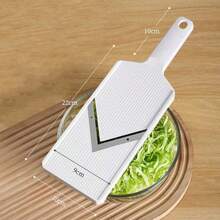 1pc Vegetable Salad Slicer Grater Shredder For Cabbage Lettuce Purple Cabbage Cucumber Bok Choy, Multi-Function Cabbage Slicer. - White - View 9