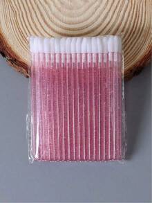 100pcs/50pcs Professional Lip And Eyelash Brushes - High-Quality Disposable, Sparkling Crystal Lashes, Ultra-Fine Micro Brushes For Precise Eyelash Extension Applicator And Gentle Makeup Cleaner - Beauty Makeup Tools - Multicolor - View 4