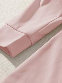 GlowEve Women's Elegant Long Sleeve Dress With Bow Decor - Baby Pink - View 5