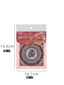 1 Set Of 6 Pcs Lost Flower Wreath Stickers, Journal Stickers, Journal Sticker Bag, Journal Material - suit - View 10