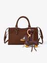 Viva Strut 1pc Ladies Women Fashionable Street Cool Simple Sweet Cool Hot Girl Imitation Suede Puppy Braided Rope Charm Motorcycle Style Small Handbag Crossbody Bag, 2000s Style, Y2K, Can Put Mobile Phones, Suitable For Daily Use