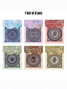 1 Set Of 6 Pcs Lost Flower Wreath Stickers, Journal Stickers, Journal Sticker Bag, Journal Material - suit - View 11