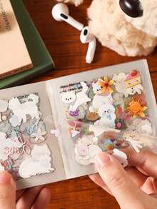 Plush Self-Healing Stickers, Pet Journal Sticker Book, Sticker Book, Cute Sticker Booklet. - suit - View 7