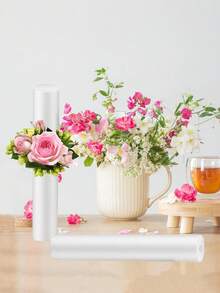 Palos de espuma floral blanca profesional (1/3/5/8/9 piezas) - Oasis cilíndrico sólido para base de ramos de boda DIY, decoración festiva y estacional (Pascua, Acción de Gracias, Halloween) - Barra de espuma - Ver 11