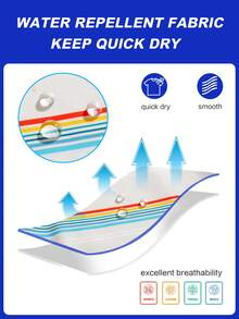 ZELFYO Men's Casual Striped Beach Shorts - Beige - View 6