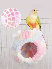 鸟巢，小型鹦鹉宠物冬季保暖鸟屋，虎纹牡丹图案，加厚隔热层，适合睡眠，鸟巢繁殖箱保暖巢，鹦鹉保暖鸟屋，冬季保暖牡丹和黑凤凰图案。 - 彩色 - 查看 7