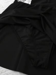 Áo tắm liền thân chống nắng cho bé gái tuổi teen, họa tiết cây nhiệt đới ghép mảnh, thiết kế khóa kéo, thích hợp cho kỳ nghỉ biển. - Màu tím hoa cà - Xem 5