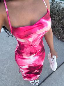 Alexandranx Đầm ôm sát không tay in họa tiết hoa, trang phục thường ngày mùa hè cho nữ, phong cách bohemian phù hợp cho những buổi đi chơi, tiệc tùng sang trọng. - Nhiều màu - Xem 3