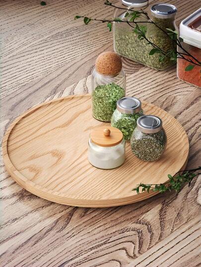 1 pieza Organizador Lazy Susan, Bandeja giratoria de bambú para armario, organización de la despensa y la mesa, Organizador giratorio para especias Lazy Susan para despensa, mesa de comedor, cocina, encimera