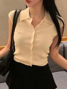 DAZY Women's Solid Ribbed Elastic Fitted Turtleneck Batwing Sleeve Casual Vacation Lightweight Knit Top, Summer - Yellow - View 7