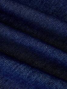 GlowEve Women's Casual Washed Front Button Denim Dress - Blue - View 4