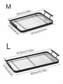 Rectangular , Home Dessert Plates, Hotel Restaurant Coffee Plates, Tea Plates, Fruit Plates, Sushi Plates, Steak Plates, Bread Plates, Snack Wooden Display Plates, Transparent Textured Cup Plates - Black - View 3