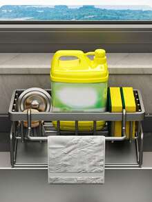 1 chiếc kệ đựng đồ nhà bếp 3 tầng lớn với chức năng thoát nước nhanh, giá đựng dao nĩa, giá để thớt, giá đựng dụng cụ nhà bếp đa năng khô ráo cho bát, đĩa và nhiều vật dụng khác, giá đựng dụng cụ | Kệ kim loại kiểu dáng đẹp | Đồ dùng nhà bếp, dụng cụ sắp xếp và lưu trữ nhà bếp - màu đen - Xem 9