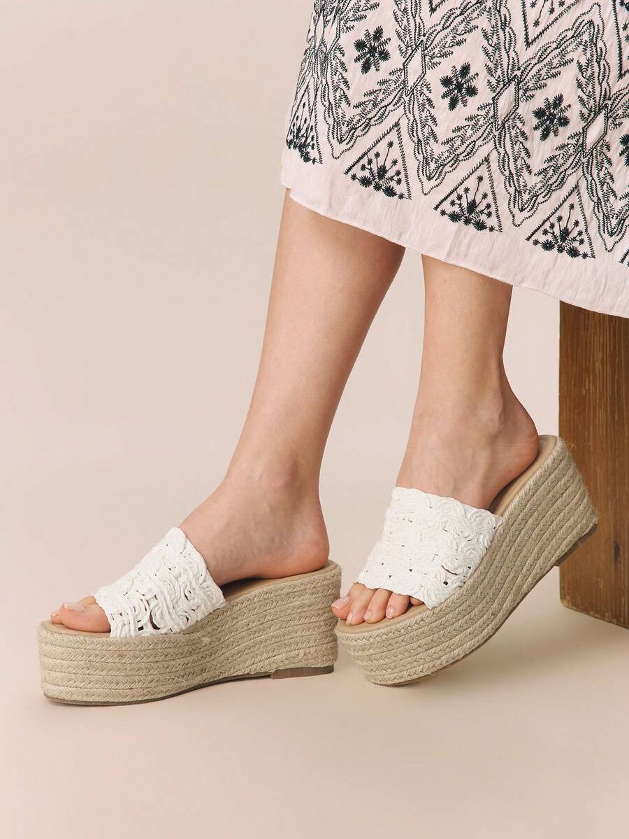 Styleloop Women Platforms & Wedge Sandals - White - View 1