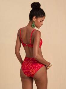 Travachic Bộ bikini in họa tiết gợi cảm mùa hè dành cho nữ - Nhiều màu - Xem 2