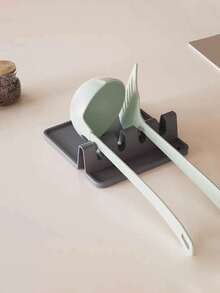 Silicone Kitchen Utensil Holder With Drip Tray - Heat-Resistant Spoon Rest For Stovetop, Countertop, Holds Ladles & Cooking Tools - Multicolor - View 8