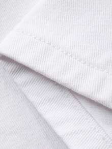 Livesso 女士休闲日常口袋纽扣牛仔短裤 - 白色 - 查看 7