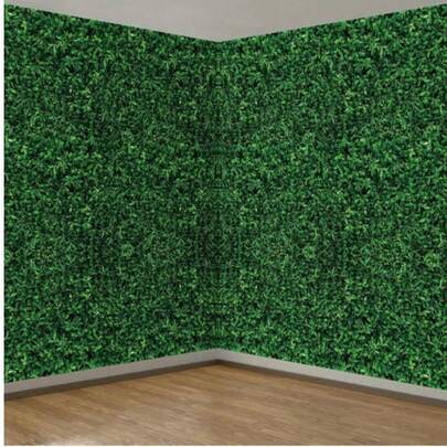 3 paquetes de Telón de fondo fotográfico de 54" X 108" con impresión de hojas verdes, fondo de fotografía de hojas 3D impermeable, mantel de hojas verdes para baño, fiesta, decoración de cumpleaños