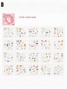 Plush Self-Healing Stickers, Pet Journal Sticker Book, Sticker Book, Cute Sticker Booklet. - suit - View 5
