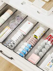 睫毛嫁接及首饰收纳盒，透明化妆品整理盒，化妆刷收纳架，桌面展示盒 - 完美礼物 - 無色 - 查看 10