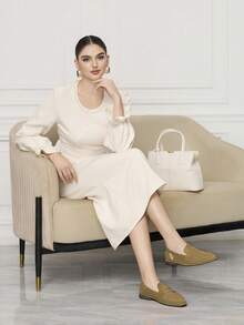 Sleekvia 女士平底鞋 - 卡其色 - 查看 3