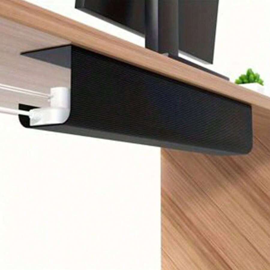 1 pieza/Set de Organizador de Cables para Escritorio, Herramienta de Almacenamiento de Cables, Clasificación de Cables de Computadora, Caja de Recolección, Ranura para Insertar y Fijar Manojos de Cables, Sin Necesidad de Perforar Agujeros - Multicolor - Ver 1